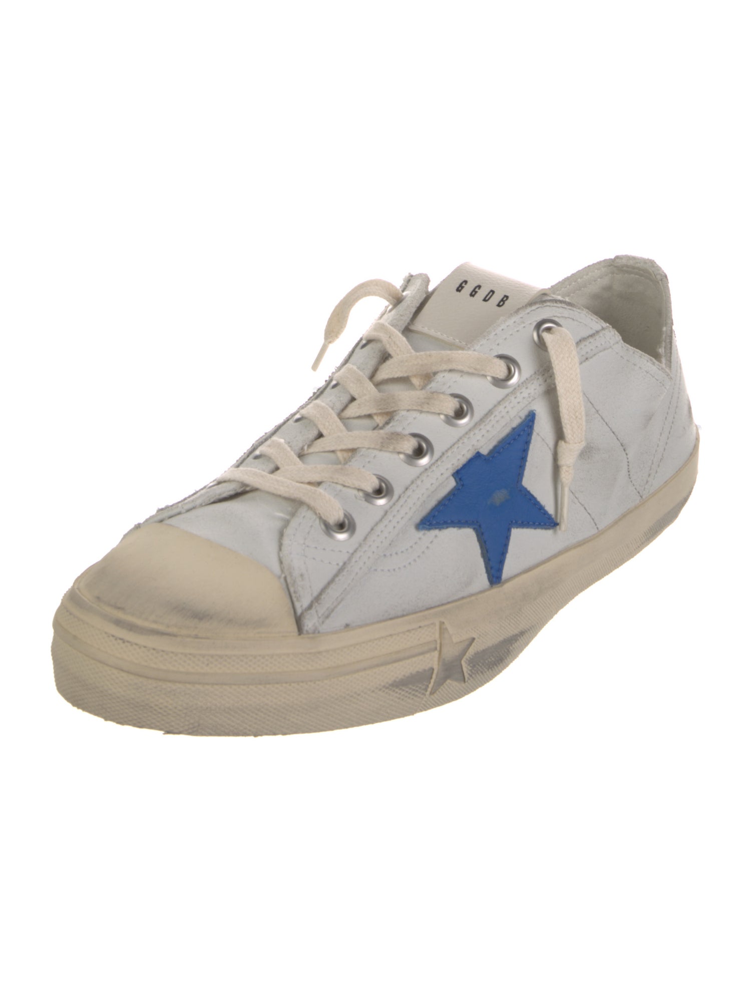 Golden Goose Leather Graphic Print Sneakers
